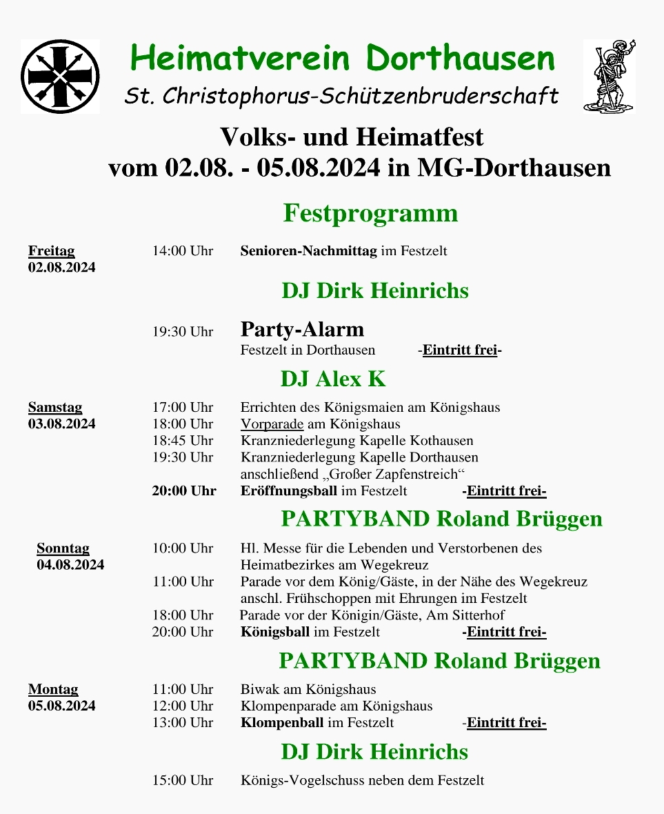 Plakat Kirmes Dorthausen 2024 (c) GdG MG-West