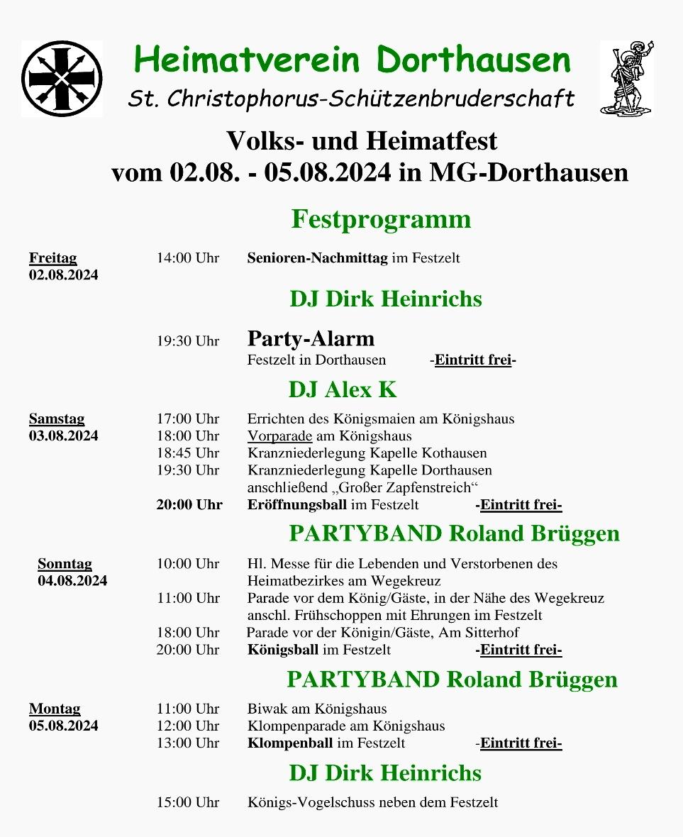 Plakat Kirmes Dorthausen 2024