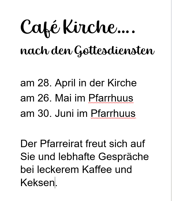 Café Kirche (c) Elke Aretz